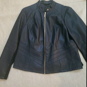 Black Lane Bryant Faux Leather Jacket